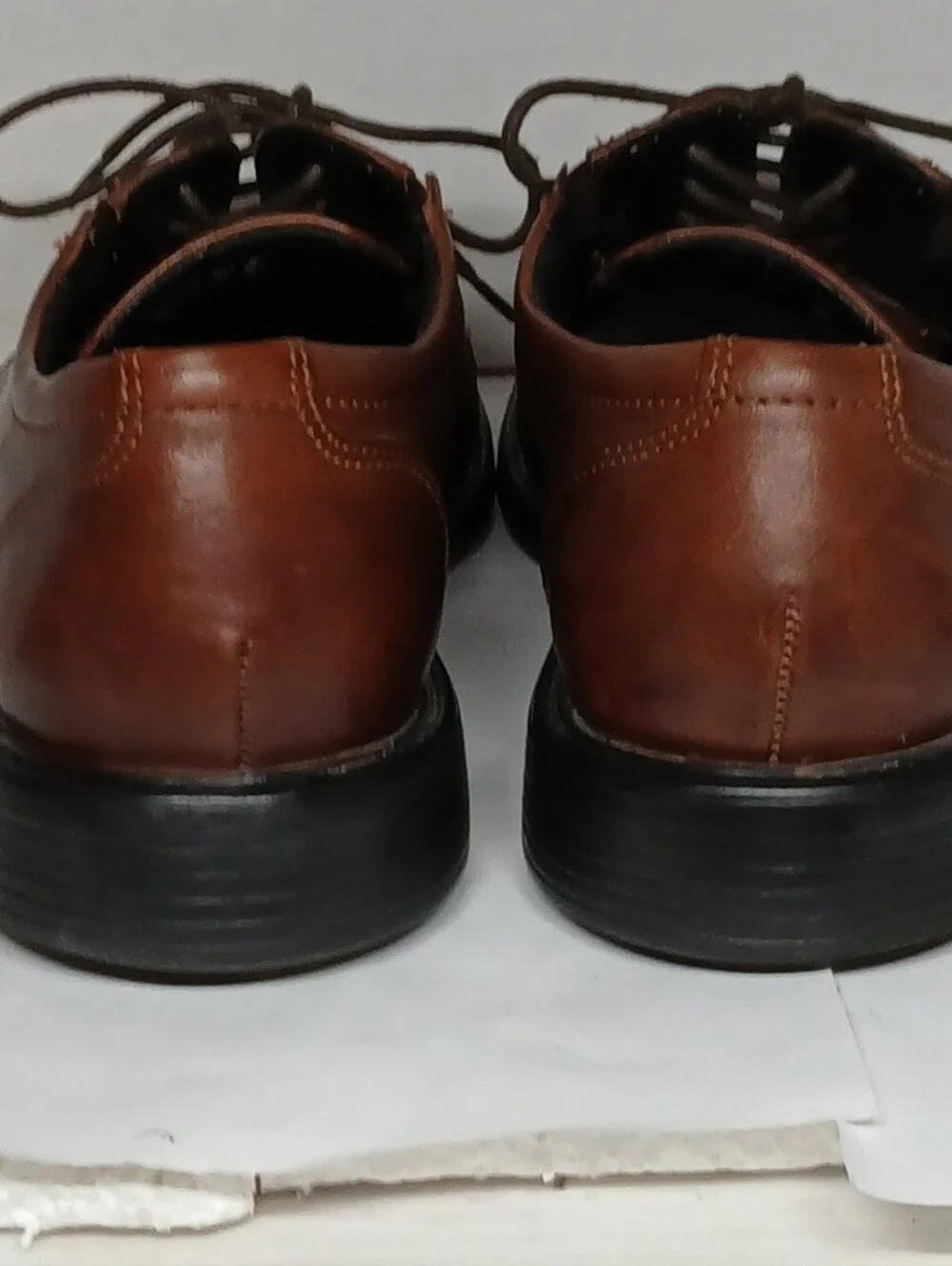 Men's Brown Leather Lace-Up Dress Shoes